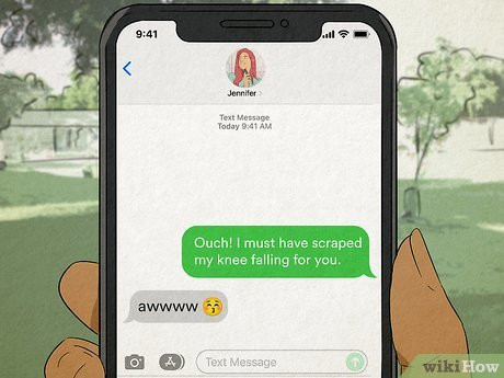 Step 25 “Ouch! I must have scraped my knee falling for you.”