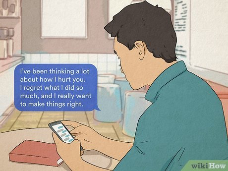 Send an apology text if you made a mistake in the past.