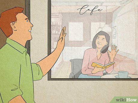 Maybe he’s too nervous to ask you out—so he has to be strategic.